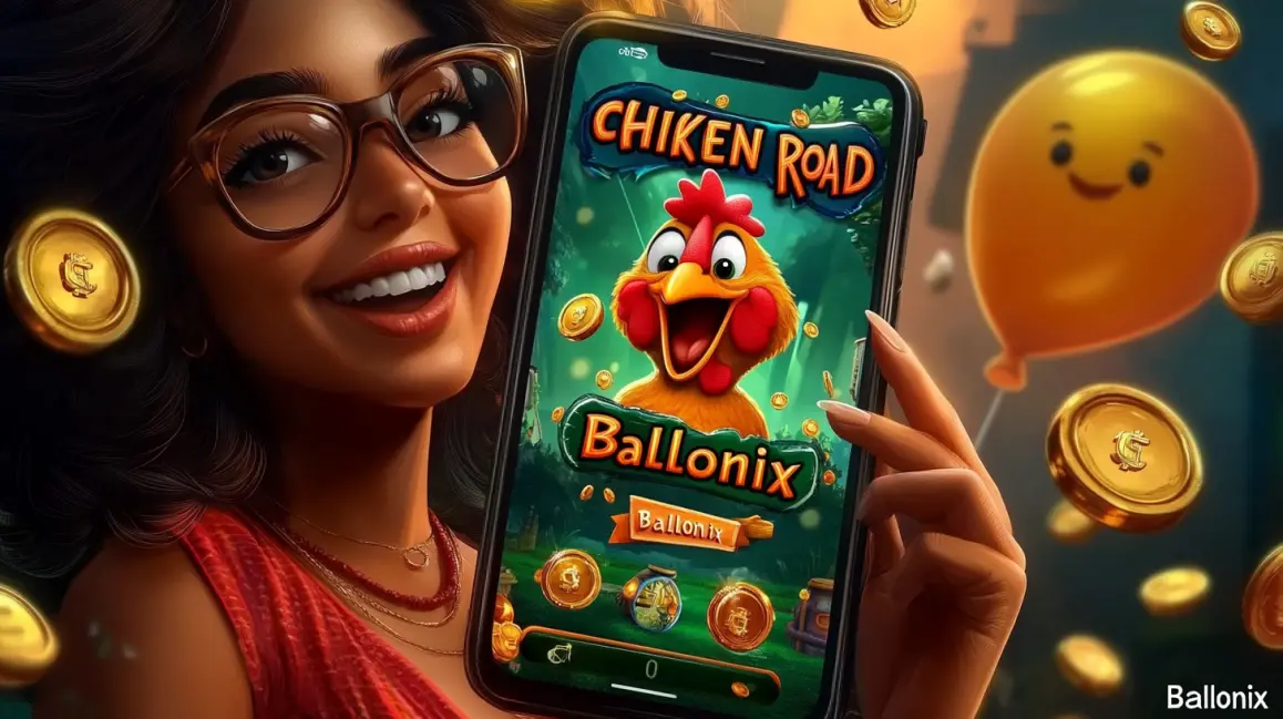 In a packed stadium, a woman holds a phone with a sports betting app, showcasing the thrilling live betting experience and instant access to odds you get with KKDB.